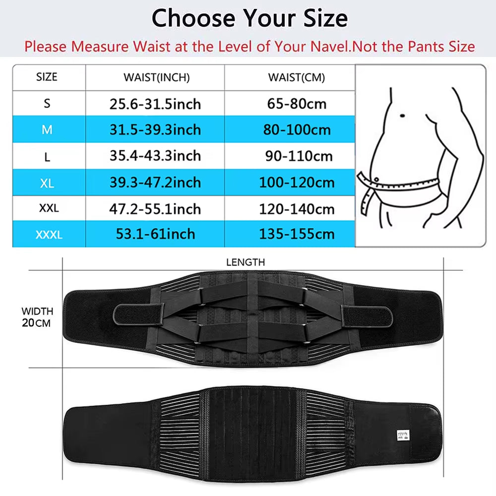 Spine Decompression Waist Trainer Brace Back Pain Relief