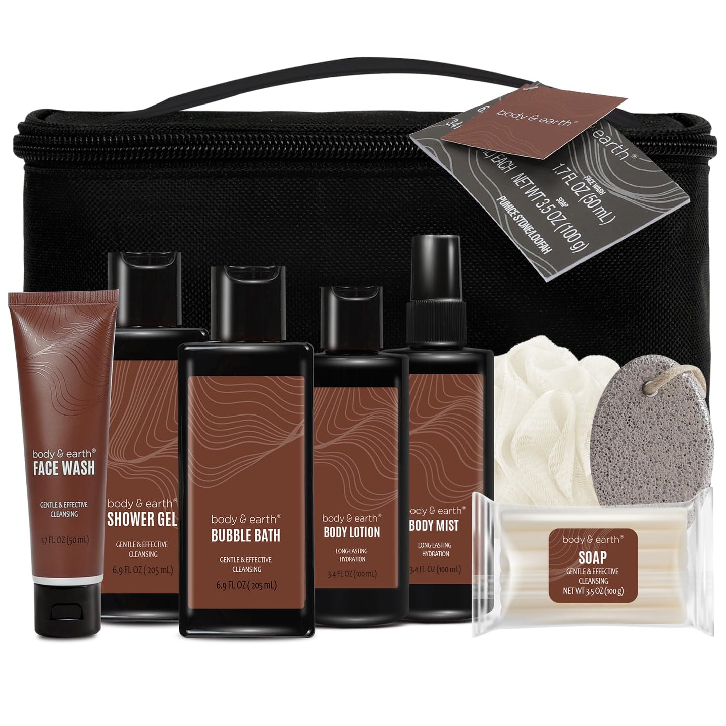 Bath Set 8PC Men -Sandalwood Bath and Body Gift Set