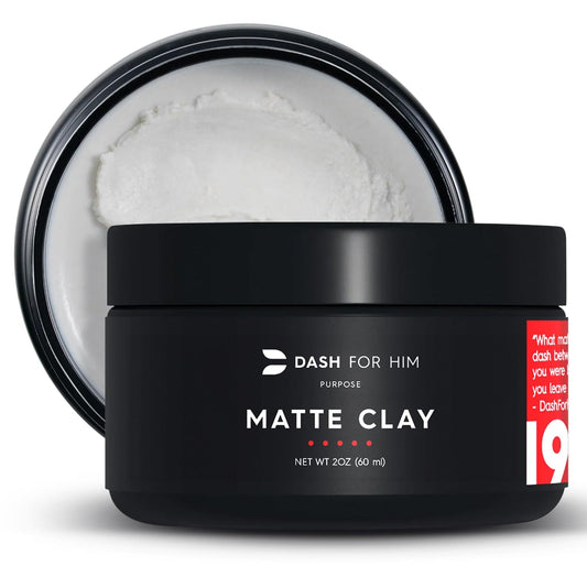 Hair Clay for Men - Scented Medium Strong Hold Matte Clay, 2 Oz