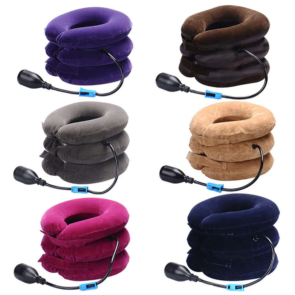 Inflatable Neck Cervical Traction Apparatus Household Correct Neck Collar 