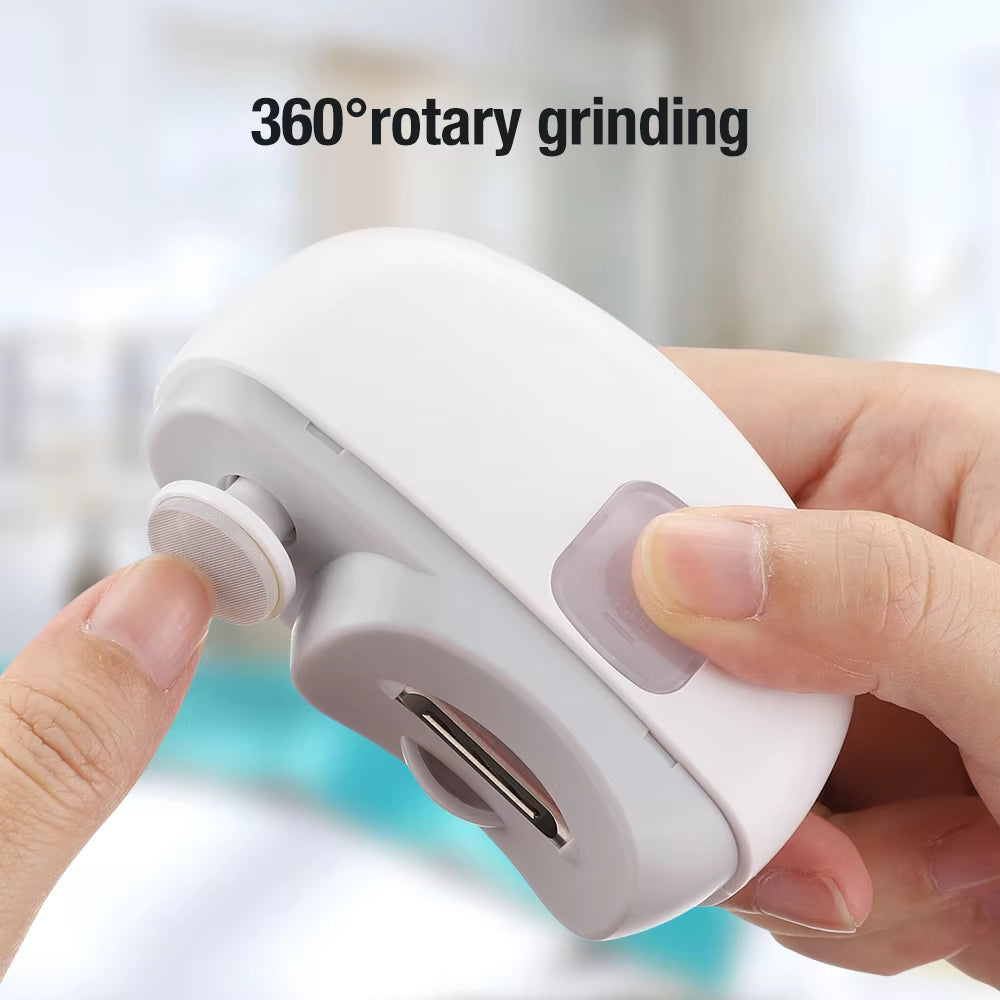 Electric Nail Clipper Grinding and Polishing 2 in 1 Multifunctional Portable Automatic Nail Grinder