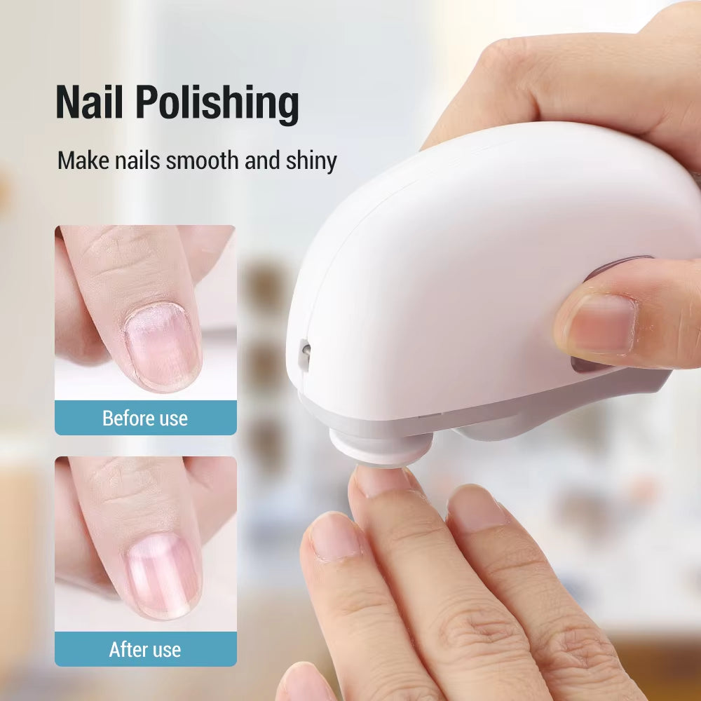 Electric Nail Clipper Grinding and Polishing 2 in 1 Multifunctional Portable Automatic Nail Grinder