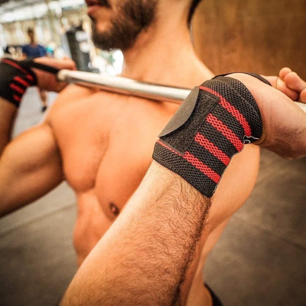 Wrist Wraps for Men & Women, Wrist Support Wraps for Strength Training, Powerlifting & Bodybuilding