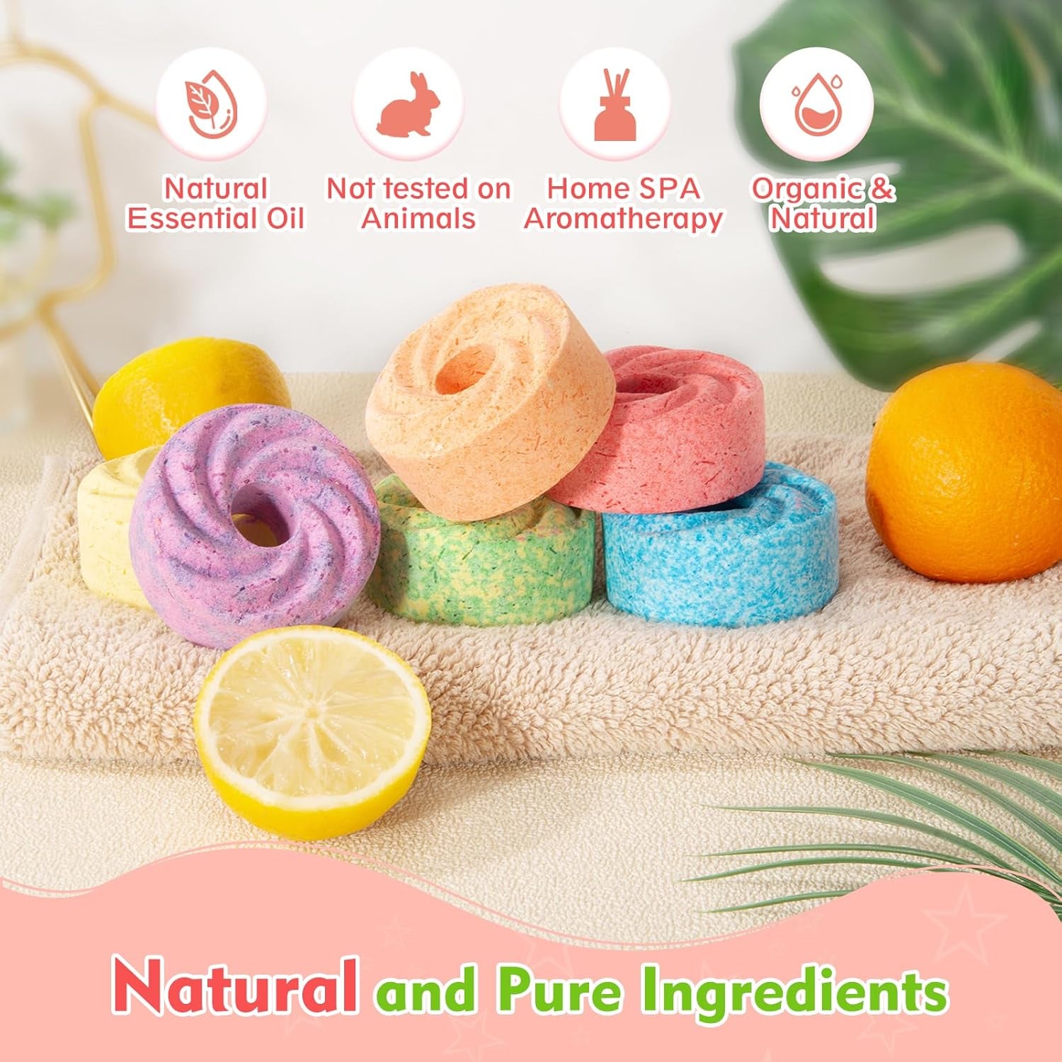 Bubble Bath Bombs for Kids, 6-Pack Natural, Organic Kids Bath Bombs with Essential Oils for Sensitive Skin, Bubble Play for Boys & Girls, Stress Relief Self Care Kit, Home SPA Gift Set