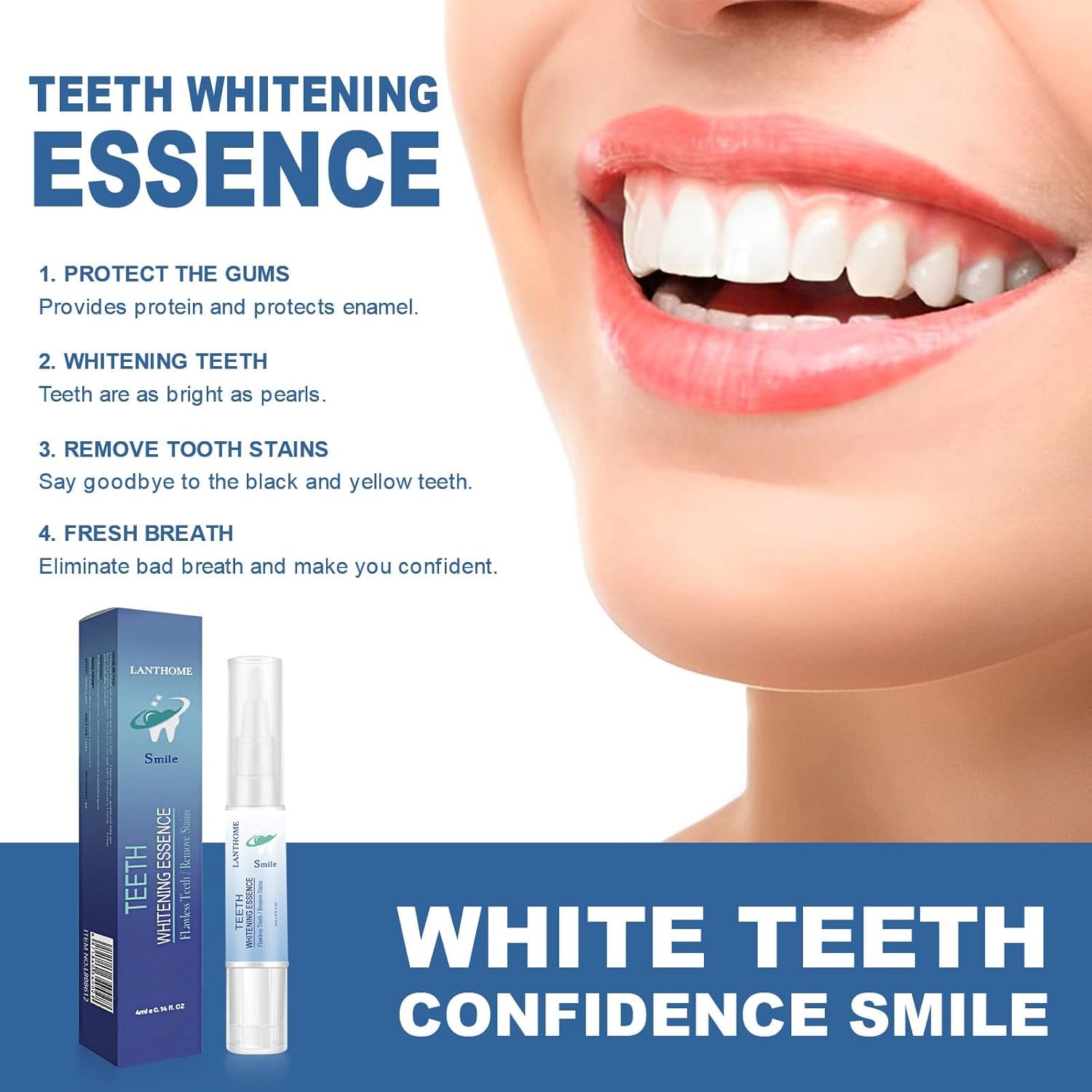 Teeth Whitening Pen,Teeth Whitening Essence,Teeth Whitening Gel,Teeth Stain Remover to Teeth (2pc)