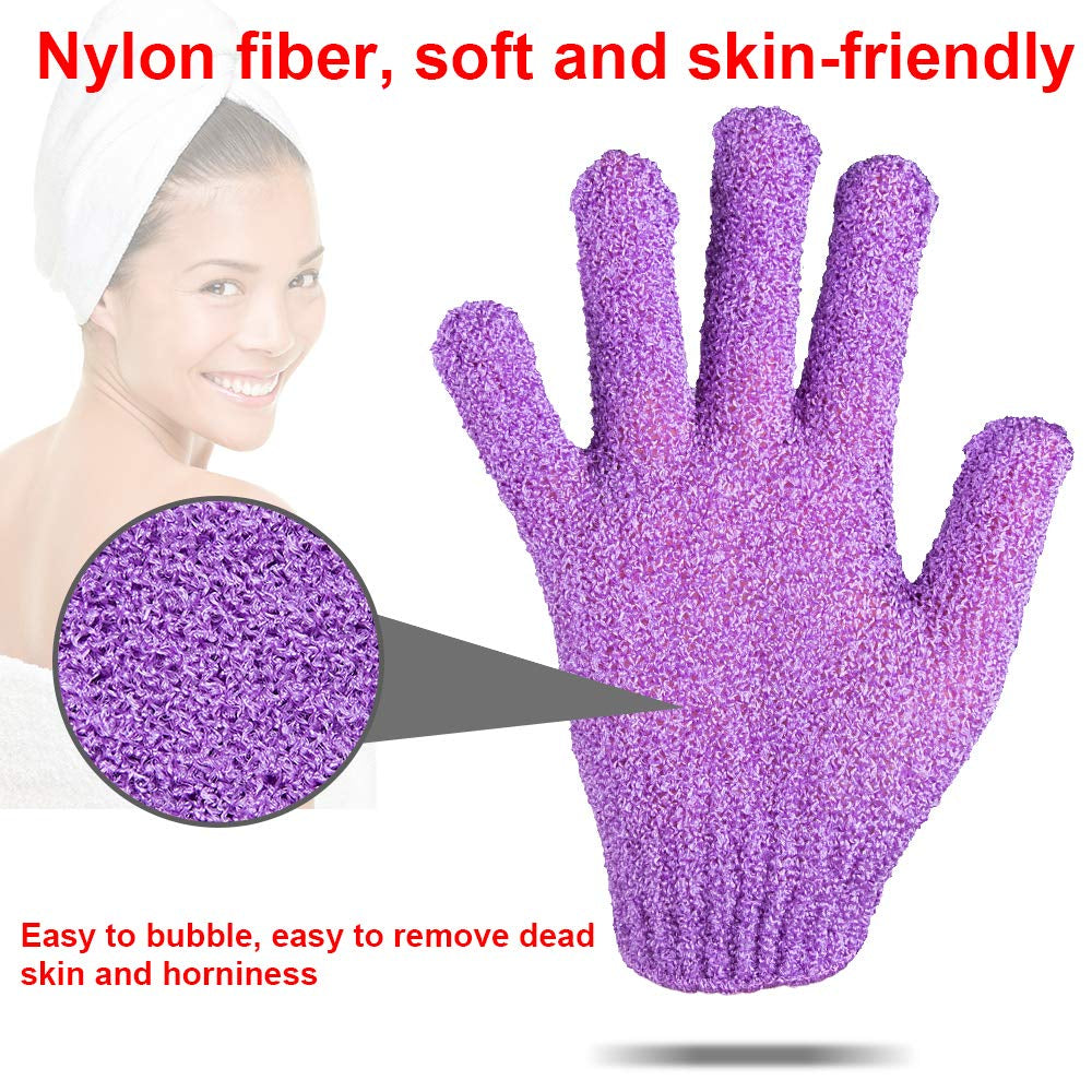 28 Pcs Exfoliating Gloves Body Scrub Bath 