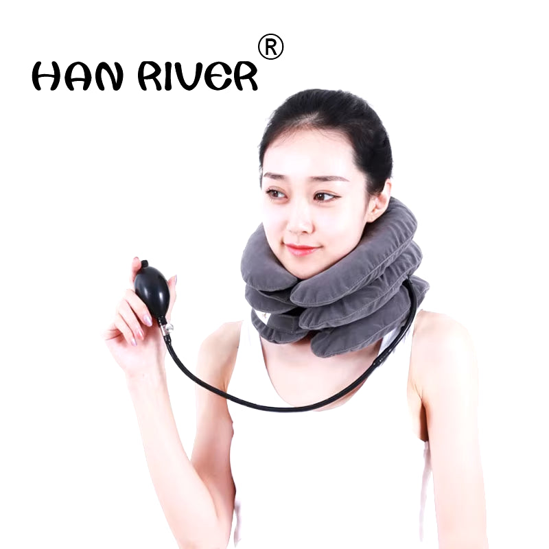 Inflatable Neck Cervical Traction Apparatus Household Correct Neck Collar 