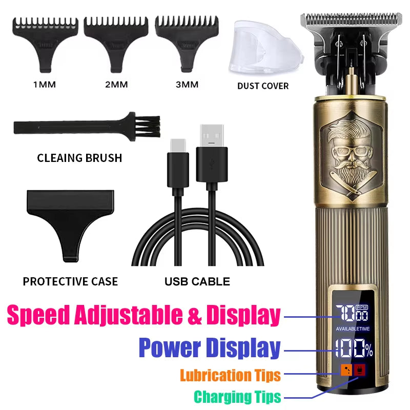 Electric Rechargeable Hair Shaver for Men 