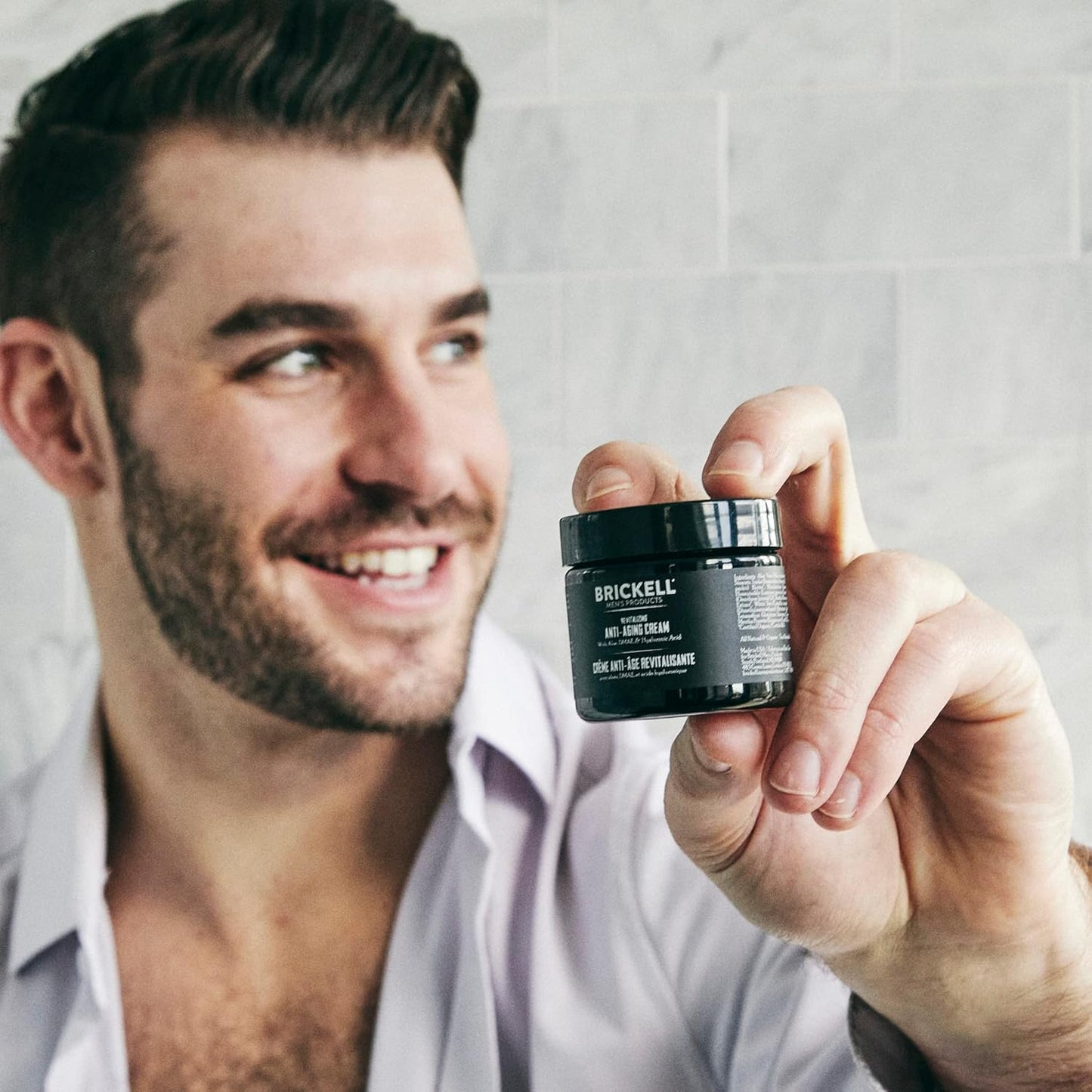 Brickell Men'S Revitalizing Anti-Aging Cream for Men, Face Moisturizer for Face to Reduce Fine Lines and Wrinkles