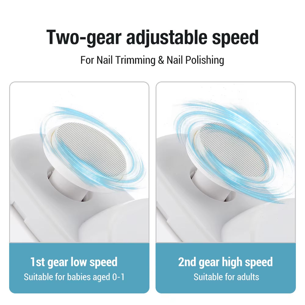 Electric Nail Clipper Grinding and Polishing 2 in 1 Multifunctional Portable Automatic Nail Grinder