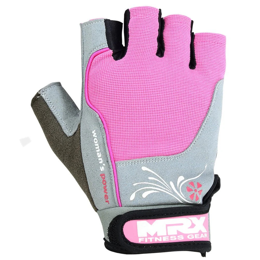 Women'S Weight Lifting Gloves Gym Training Bodybuilding Fitness Workout Glove Pink M