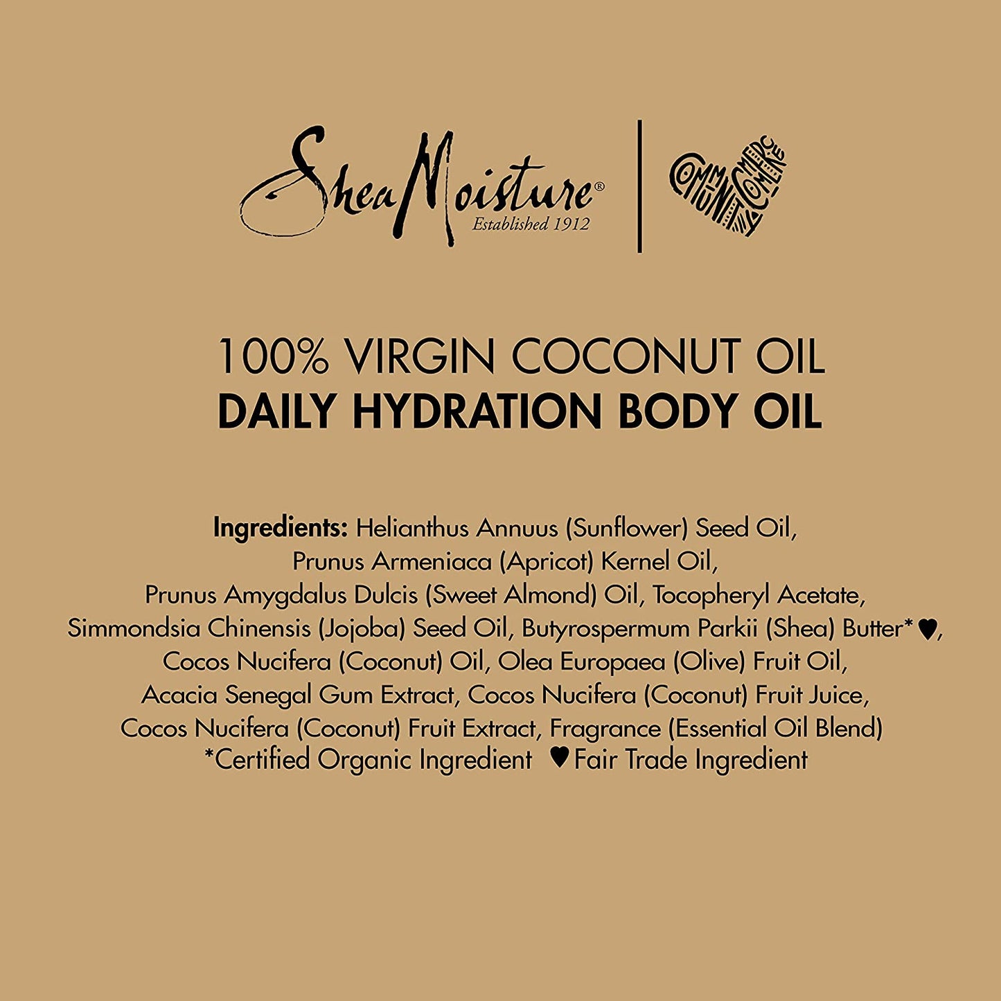 Daily Hydration Body Oil Virgin Coconut Oil 8 Oz